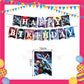 ParteeTime Kids Demon Slayer Theme Decorations Birthday Party Supplies Banners Backdrop Set Hiasan Hari Jadi Kanak-Kanak