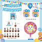ParteeTime Kids Birthday Party Celebration Decoration Set Doraemon 4 in 1 Hiasan Majlis Sambutan Hari Jadi Kanak-Kanak