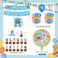 ParteeTime Kids Birthday Party Celebration Decoration Set Doraemon 4 in 1 Hiasan Majlis Sambutan Hari Jadi Kanak-Kanak