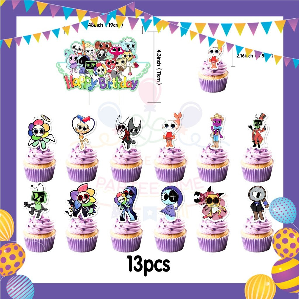 ParteeTime Kids Birthday Party Celebration Decoration Set Dandy's World 4 in 1 Sambutan Hiasan Hari Jadi Kanak-Kanak