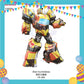 ParteeTime Kids Transformer Birthday Theme Decorations Kids Birthday Balloon Banner Hang Swirl Backdrop Tablecloth