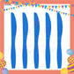 ParteeTime Kids Set 10pcs Disposable Plastic Color Cutlery Spoon Fork Knife Set Party Color