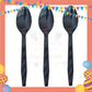 ParteeTime Kids Set 10pcs Disposable Plastic Color Cutlery Spoon Fork Knife Set Party Color