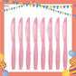 ParteeTime Kids Set 10pcs Disposable Plastic Color Cutlery Spoon Fork Knife Set Party Color