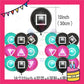 ParteeTime Kids Birthday Party Celebration Decoration Set Squid Game 4 in 1 Banner Balloon Cake Cupcake Topper
