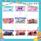 ParteeTime Kids Gifts Cartoon 7 in 1 Stationery Set Sanrio Kuromi My Melody My Little Pony Princess Birthday Door gift