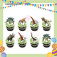 ParteeTime Kids Dinosaur Theme Decorations Birthday Party Supplies Banners Backdrop Set Budak Hari Jadi Hiasan