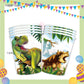 ParteeTime Kids Dinosaur Theme Decorations Birthday Party Supplies Banners Backdrop Set Budak Hari Jadi Hiasan