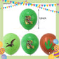 ParteeTime Kids Dinosaur Theme Decorations Birthday Party Supplies Banners Backdrop Set Budak Hari Jadi Hiasan