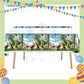 ParteeTime Kids Dinosaur Theme Decorations Birthday Party Supplies Banners Backdrop Set Budak Hari Jadi Hiasan