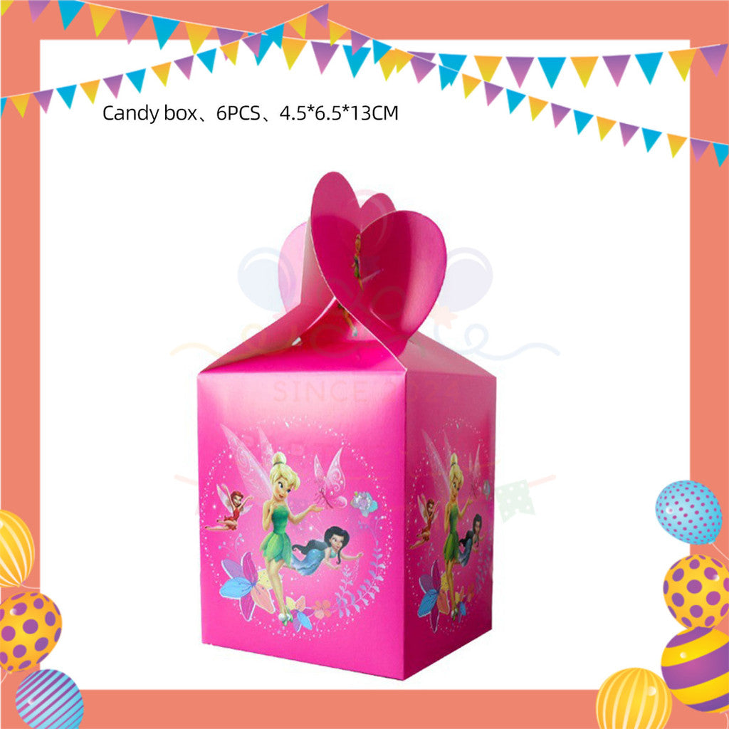ParteeTime Kids Tinker Bell Theme Decorations Birthday Party Supplies Banners Backdrop Set Budak Hari Jadi Hiasan