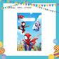 ParteeTime Kids Spidey And His Amazing Friends Birthday Theme Decorations Birthday Balloon Banner Hang Hiasan Hari Jadi