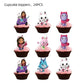 ParteeTime Kids Graby Doll House Theme Decoration Birthday Party Banner Hang Swirl Backdrop Tablecloth Cake Topper