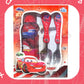 ParteeTime Kids Gifts Box Set Cute Cartoon Stainless Steel Spoon Fork Tableware Set With Water Bottle BPA FREE 350ml