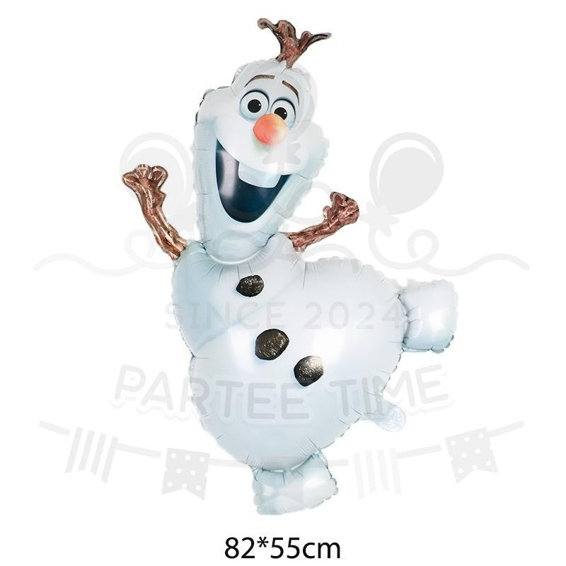 ParteeTime Kids Princess Elsa Olaf Anna Barbie Themed Foil Balloon Birthday Party Decoration