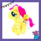 ParteeTime Kids Mini Fluffy My Little Pony Cute Soft Dolls Keychain Cute Plush Toy Adorable Stuffed Doll Toy Pendant