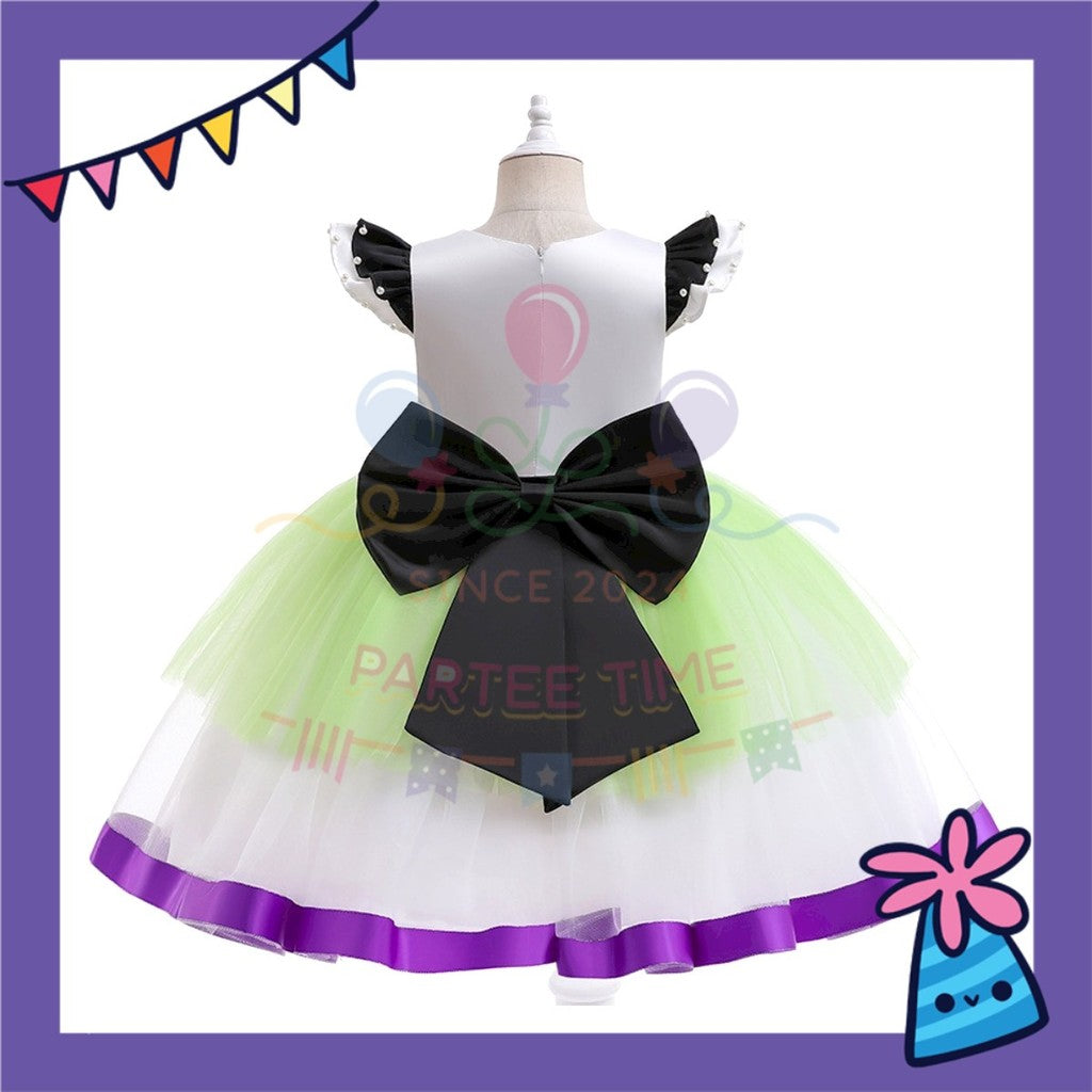 ParteeTime Kids Toy Story Buzz Lightyear Costumes Dress With Headband Girls Cosplay