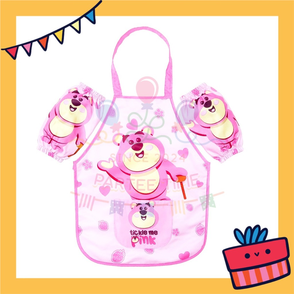 ParteeTime Kids Boy Girl Sanrio Kuromi Melody Cinnamoroll Waterproof Cooking Baking Painting Apron Children’s Apron
