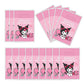 ParteeTime Kids Kuromi Birthday Theme Decorations Birthday Party Supplies Banners Backdrop Set Budak Hari Jadi Hiasan