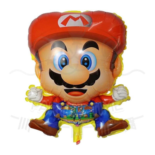 ParteeTime Kids Super Mario Princess Peach Luigi Themed Foil Balloon Birthday Party Decoration