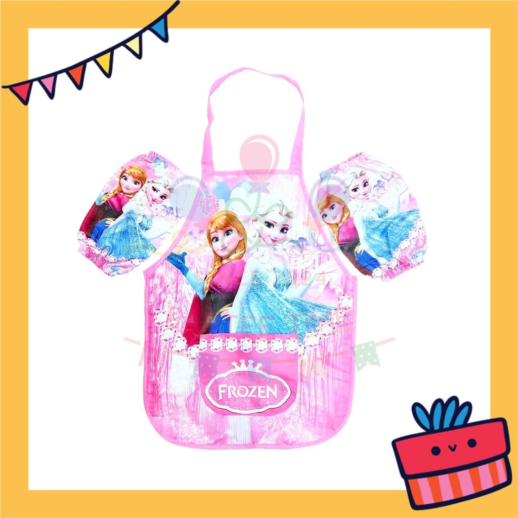 ParteeTime Kids Boy Girl Sanrio Kuromi Melody Cinnamoroll Waterproof Cooking Baking Painting Apron Children’s Apron