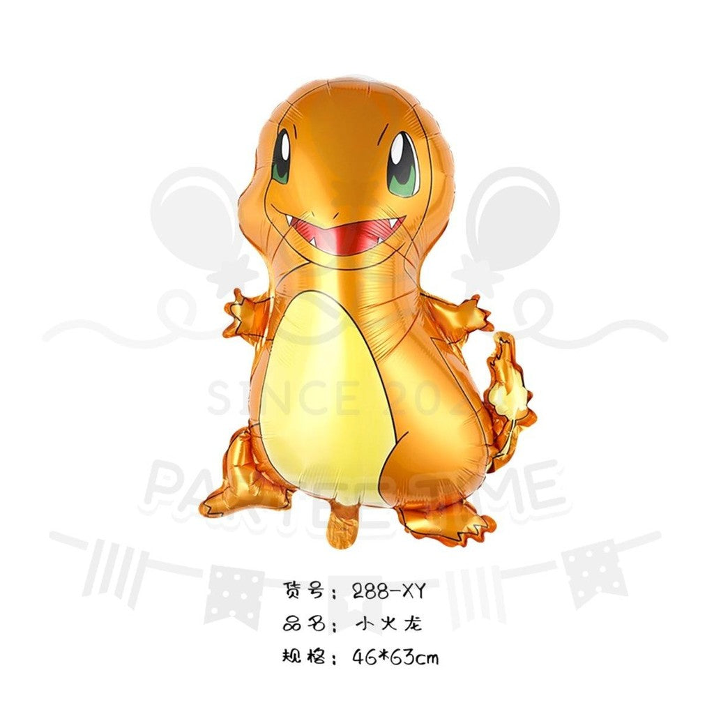 ParteeTime Kids Pokemon Pikachu Bulbasaur Charmander Squirtle Themed Foil Balloon Birthday Party Decoration