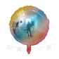 ParteeTime Kids Colourful Rainbow Circle Star Heart Shape Themed Foil Balloon Birthday Party Decoration