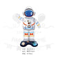 ParteeTime Kids Rocket NASA Astronaut Spaceship Star Wars Robot UFO Themed Foil Balloon Birthday Party Decoration