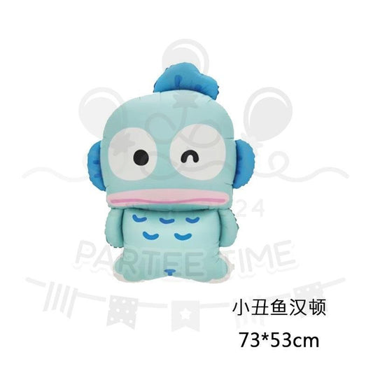 ParteeTime Kids Kuromi Cinnamoroll Melody Pompourin Pochacho Hangyodon Themed Foil Balloon Birthday Party Decoration