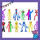 ParteeTime Kids Rainbow Friends Cute Characters Figures Set Cake Decorative Baking Decoration Birthday Party Kek Topper