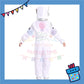 ParteeTime Kids Astronaut Children Boy Girl Kid Costume Halloween Nasa Cosplay Pilot White Jumpsuit Spaceman