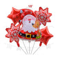 ParteeTime Kids Merry Christmas Themed Foil Balloon Birthday Party Decoration Foil Belon Tema Hari Krismas Hari Jadi