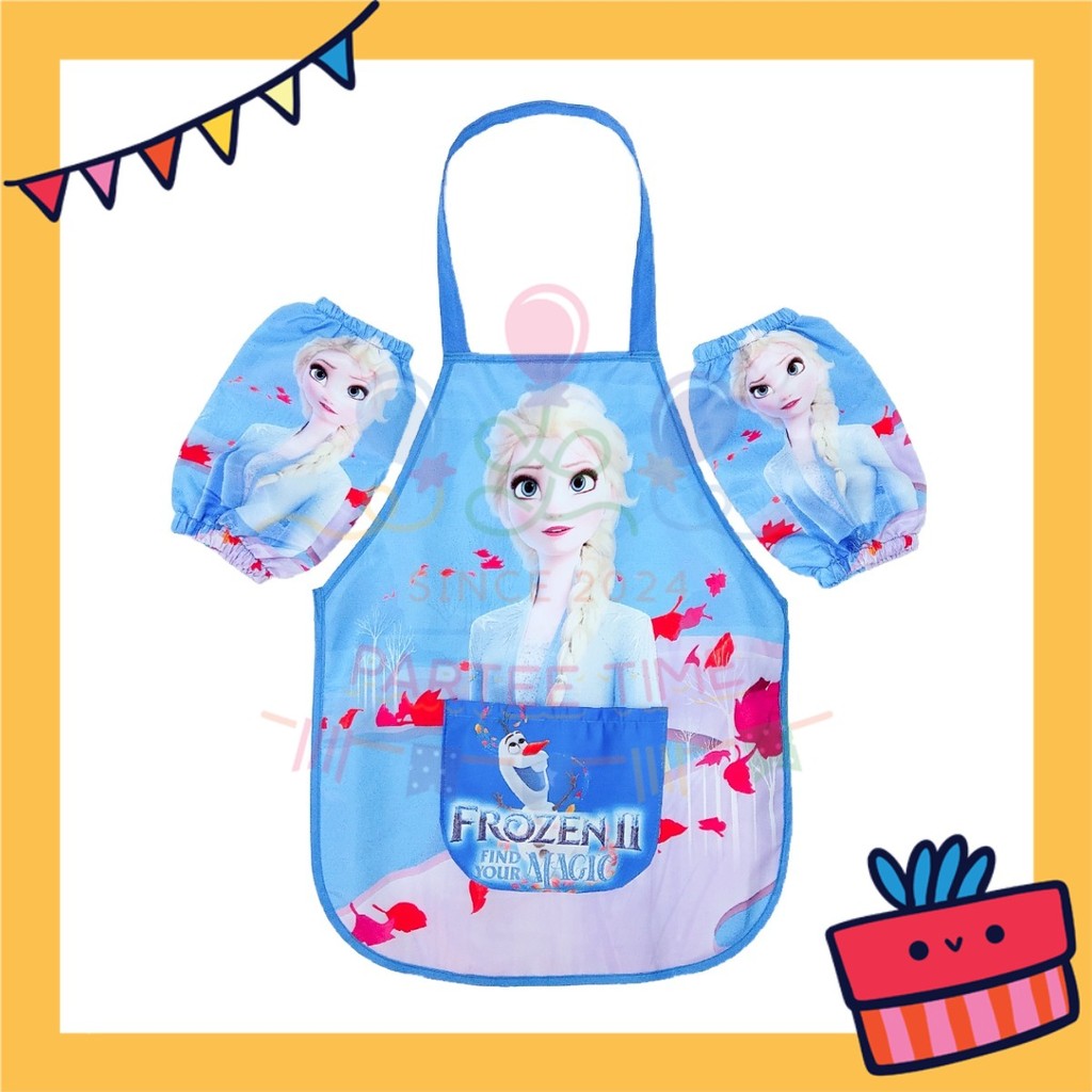 ParteeTime Kids Boy Girl Sanrio Kuromi Melody Cinnamoroll Waterproof Cooking Baking Painting Apron Children’s Apron