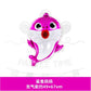 ParteeTime Kids Cute Baby Shark Family Themed Foil Balloon Birthday Party Decoration