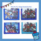 ParteeTime Kids Gifts Cute Cartoon Trifold Wallet Batman Doraemon Mario Dompet Lipat Kartun Comel Kanak-Kanak