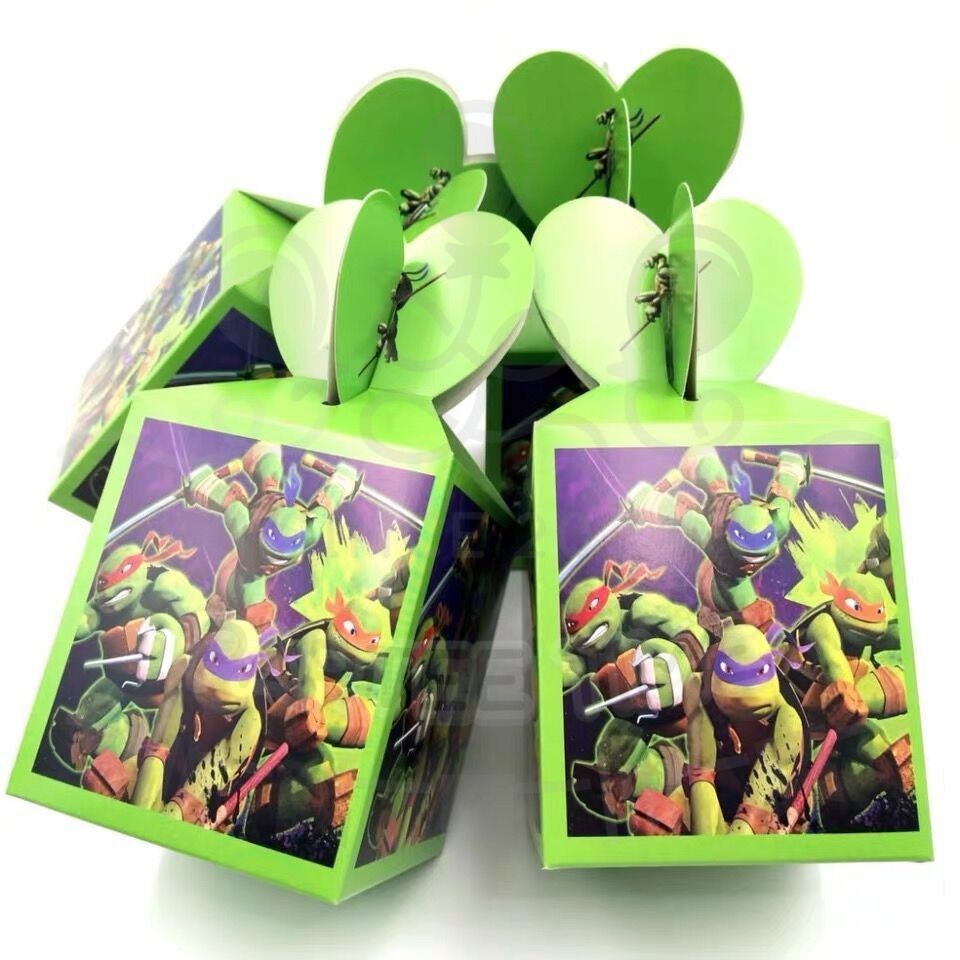 ParteeTime Kids Ninja Turtle Birthday Theme Decorations Kids Birthday Balloon Banner Hang Swirl Backdrop Tablecloth