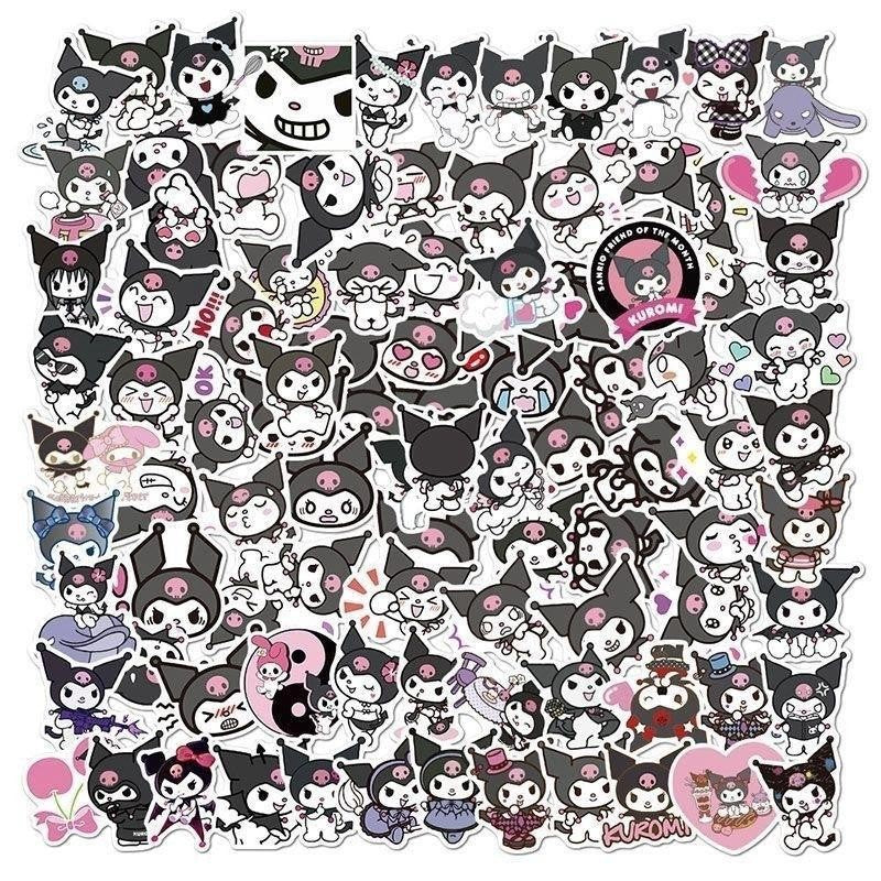 ParteeTime Kids Kuromi Birthday Theme Decorations Birthday Party Supplies Banners Backdrop Set Budak Hari Jadi Hiasan