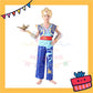 ParteeTime Kids Boy Aladdin Costume Set Top And Pants With Hat Genie Lamp Cosplay Costumes Fancy
