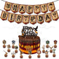 ParteeTime Kid Birthday Party Celebration Decoration Set Harry 4 in 1 Banner Balloon Cake Cupcake Topper Parti Hari Jadi