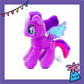 ParteeTime Kids Mini Fluffy My Little Pony Cute Soft Dolls Keychain Cute Plush Toy Adorable Stuffed Doll Toy Pendant