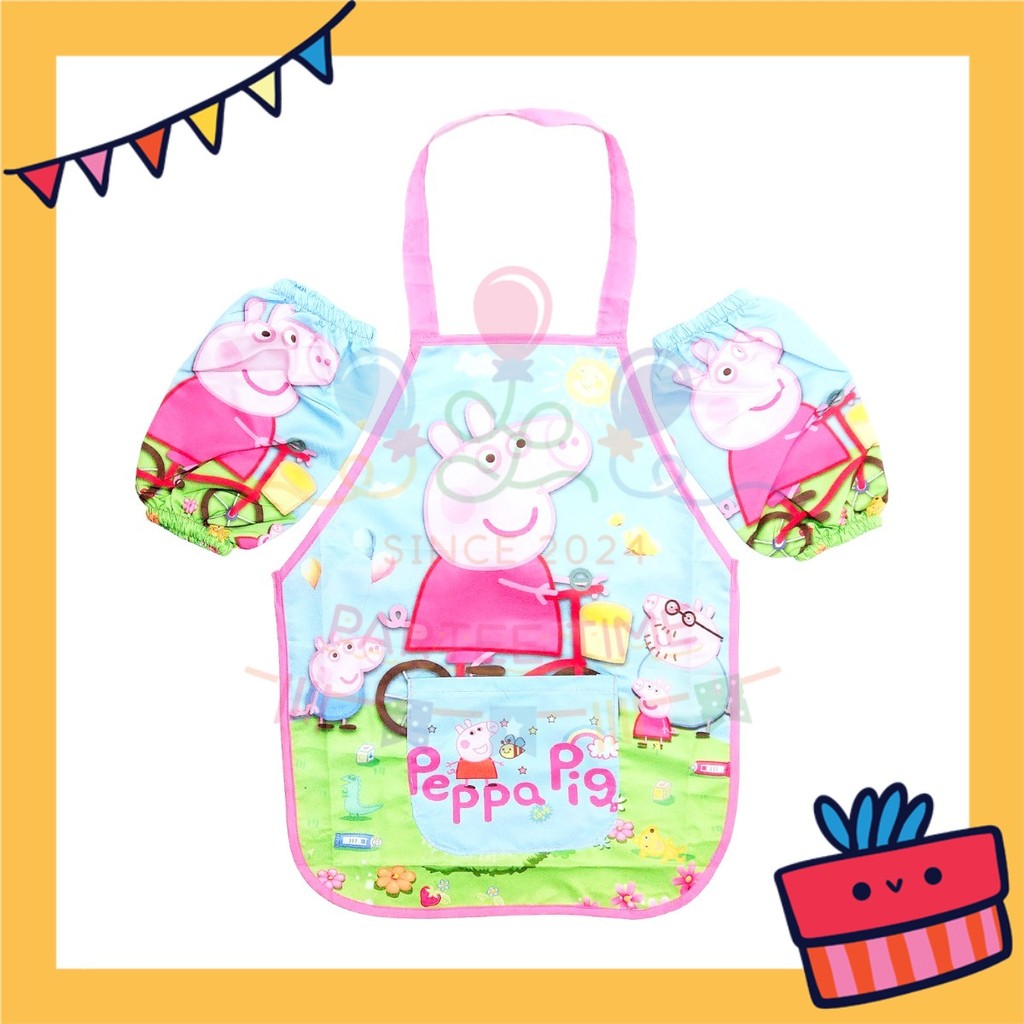 ParteeTime Kids Boy Girl Sanrio Kuromi Melody Cinnamoroll Waterproof Cooking Baking Painting Apron Children’s Apron
