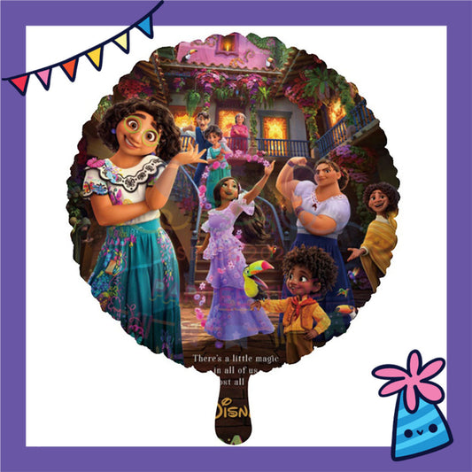ParteeTime Kids Cute Encanto Themed Foil Balloon Birthday Party Decoration Foil Belon Encanto Parti Hari Jadi Hiasan