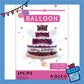 ParteeTime Kids 4D Sitting Teddy Bear Hugging Cake Themed Foil Balloon Birthday Party Decoration
