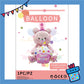 ParteeTime Kids 4D Sitting Teddy Bear Hugging Cake Themed Foil Balloon Birthday Party Decoration