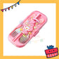 ParteetTime Kids Portable Stainless Steel Gift Set Cutlery Utensil Set Reusable Spoon Chopsticks Fork
