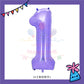 ParteeTime Purple Digital Foil Ballon 16 Inch 0 Number Balloon Birthday Party Foil Balloons Vibrant Shiny Decorations