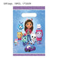 ParteeTime Kids Graby Doll House Theme Decoration Birthday Party Banner Hang Swirl Backdrop Tablecloth Cake Topper