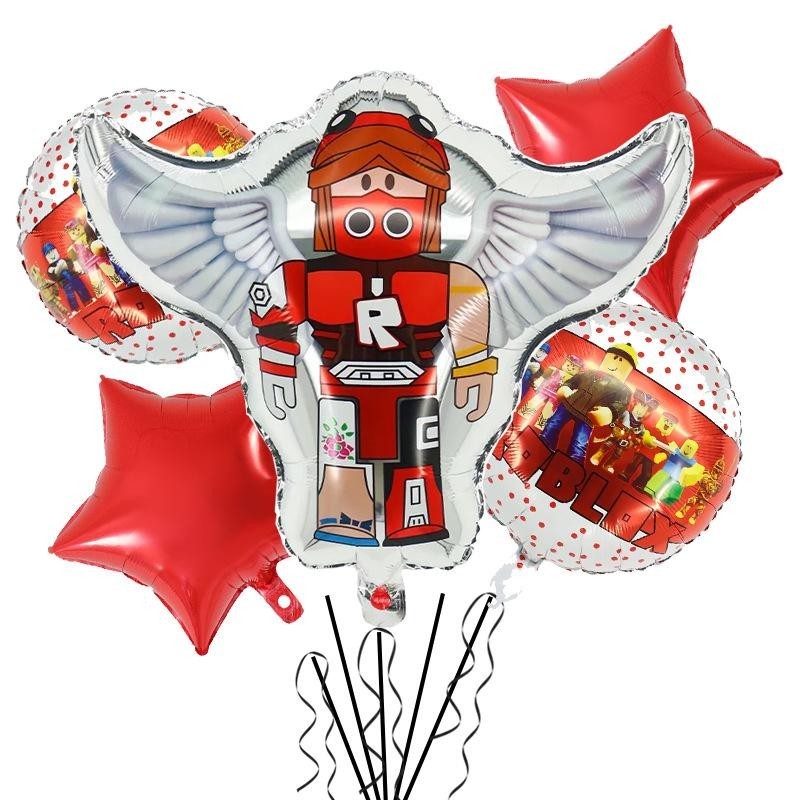 ParteeTime Kids Roblox Girls Theme Decorations Birthday Party Supplies Banners Backdrop Set Budak Hari Jadi Hiasan