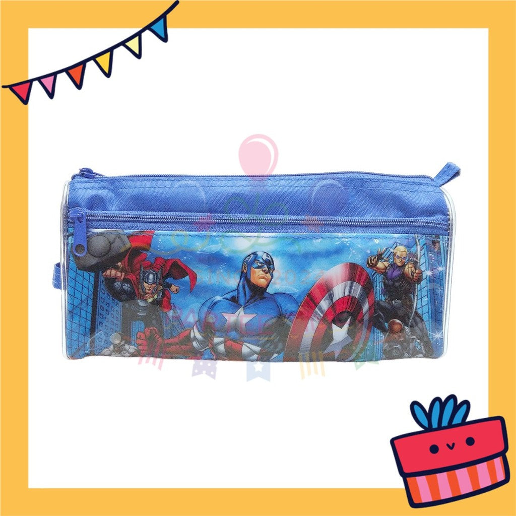 ParteeTime Kids Cute Cartoon Ultraman Spiderman Melody Double Layer Pencil Case Gift Pack Door Gift Goodie Bag Idea