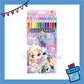 ParteetTime Kids Cute Cartoon 12pcs Color Pencil Non Toxic Coloring Stationery Set Birthday Party Gift Goodies Bag